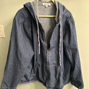 Serengeti Blue Jean Jacket with Hood
